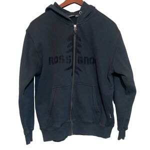 Rossignol Hoodie Size Large Kangaroo Pocket Zipper Sweatshirt